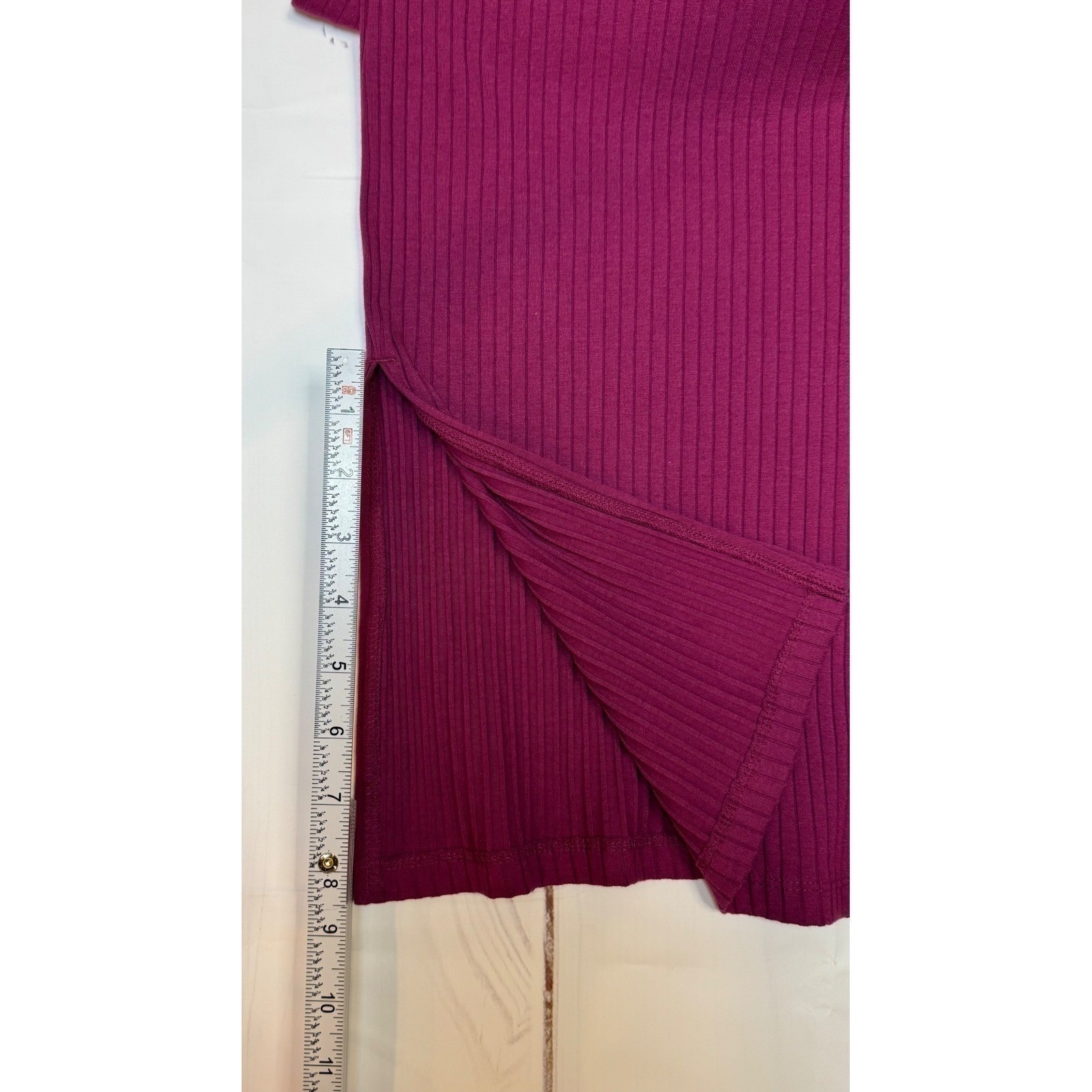 Burgandy Sleeveless Midi Dress / Medium / Sku0006