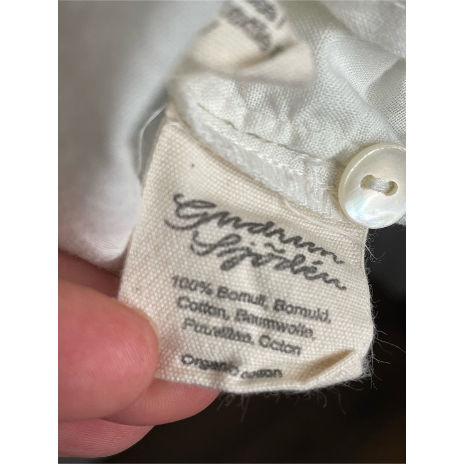 Gudrun Sjoden 10 Colours 100% Organic Cotton Button Down Tunic White Oversized S