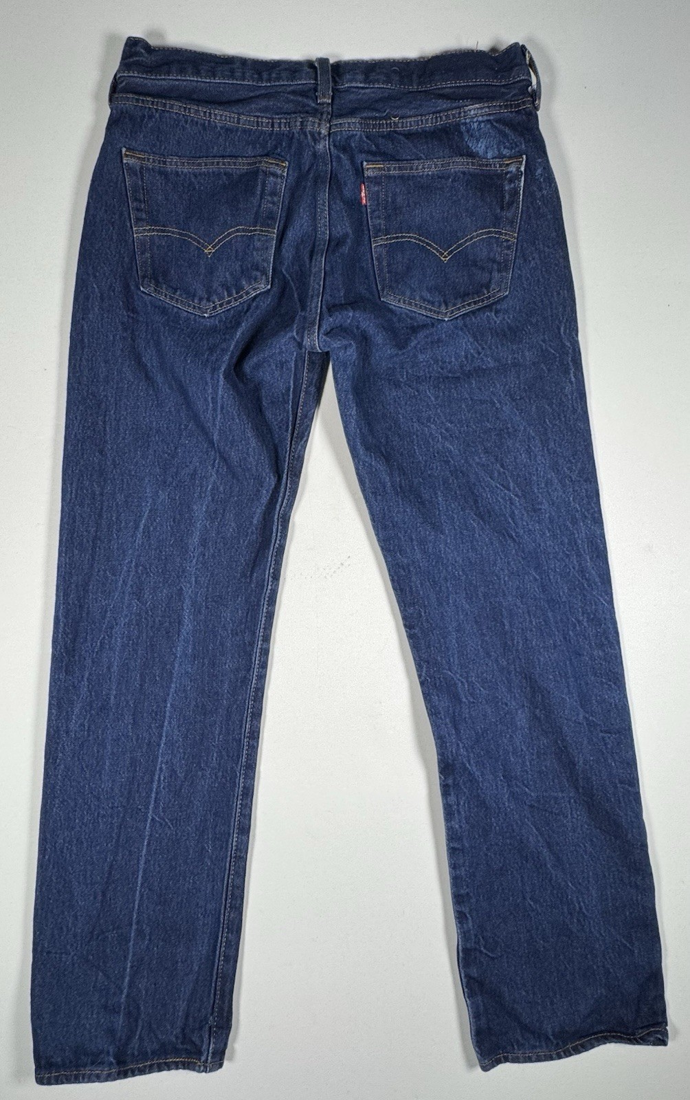 Levi’s 501 Original Fit Jeans Mens 32×30 Measured Blue Medium Wash Straight Leg