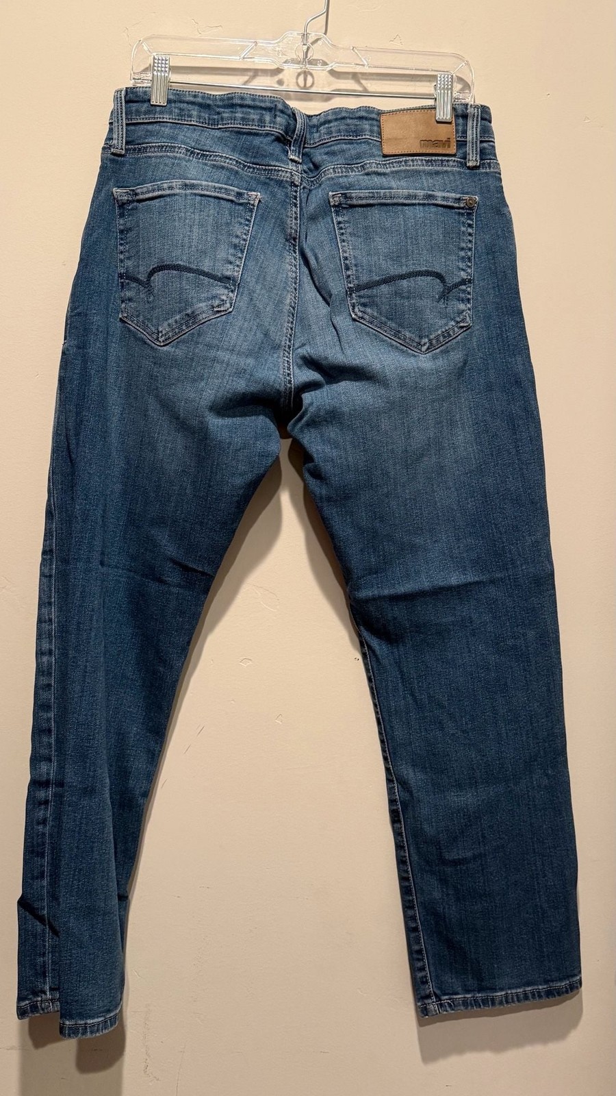 Mavi Zach Straight Leg Mid Blue Jeans