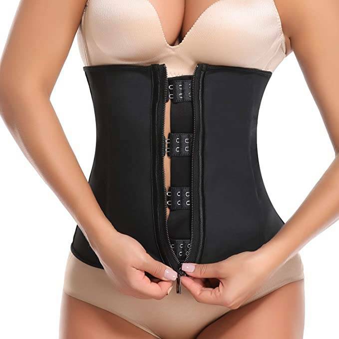 Fajas Colombianas LATEX Waist Trainer Cincher Girdle Zip Shapewear Corset Shaper