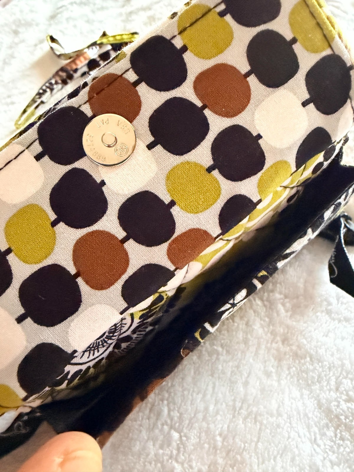 Vera Bradley All-in-One Crossbody Wallet NWT Night Owl Retired Pattern