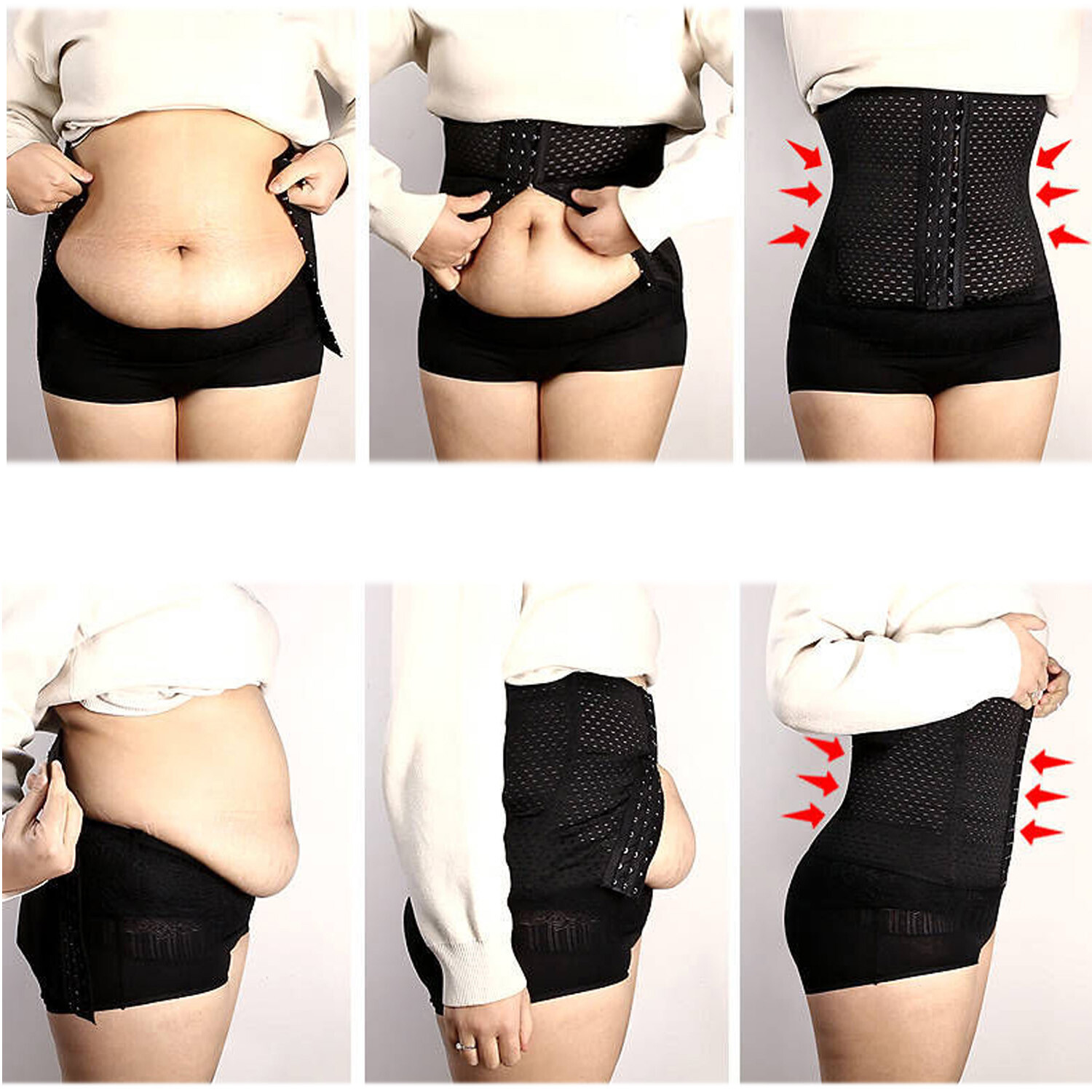 Corset Waist Trainer Training Shaper Body Shapewear Underbust Cincher Belly Belt