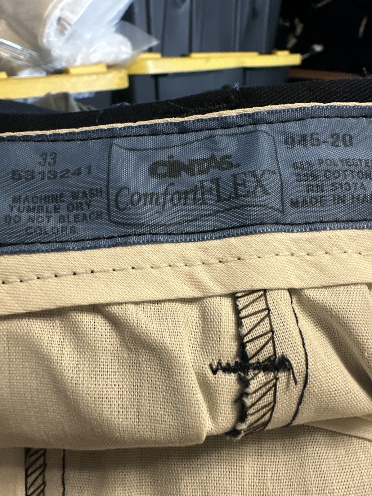 Lot Of 3 Cintas Comfort Flex Work Pants Size 33×30 #945-20 Very Comfortable