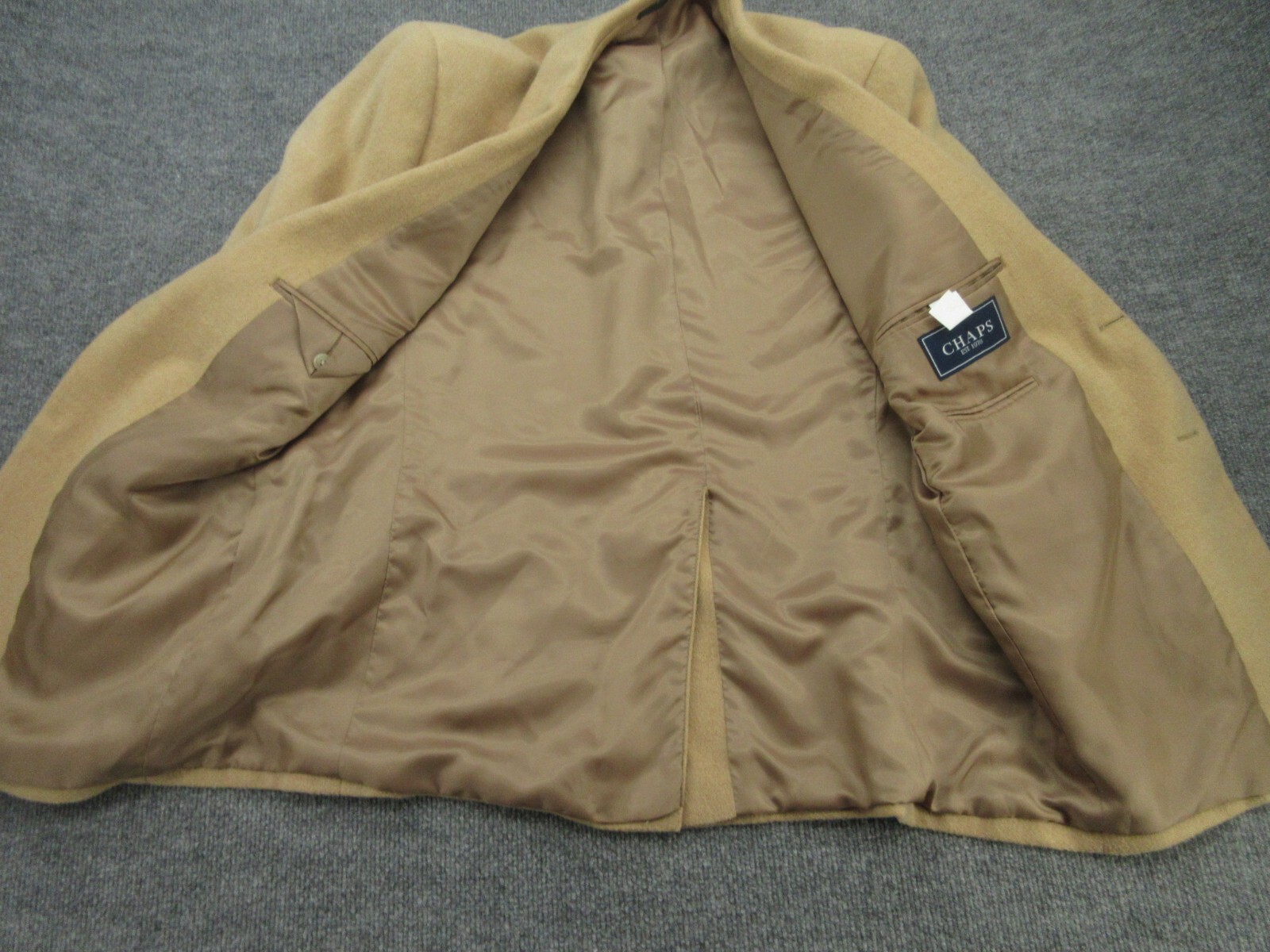 Ralph Lauren Chaps Sport Jacket Mens 42R Brown Camel Hair Single Vented Adult