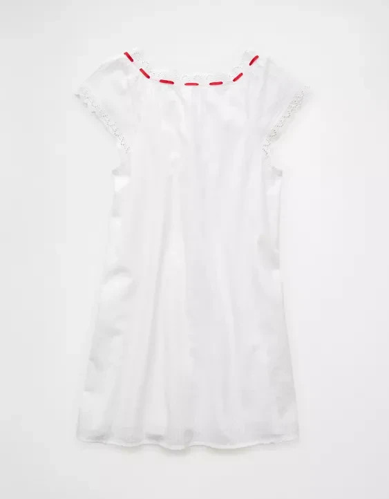 AE – V-Neck Ruffled Button-Up Mini Dress – Save More