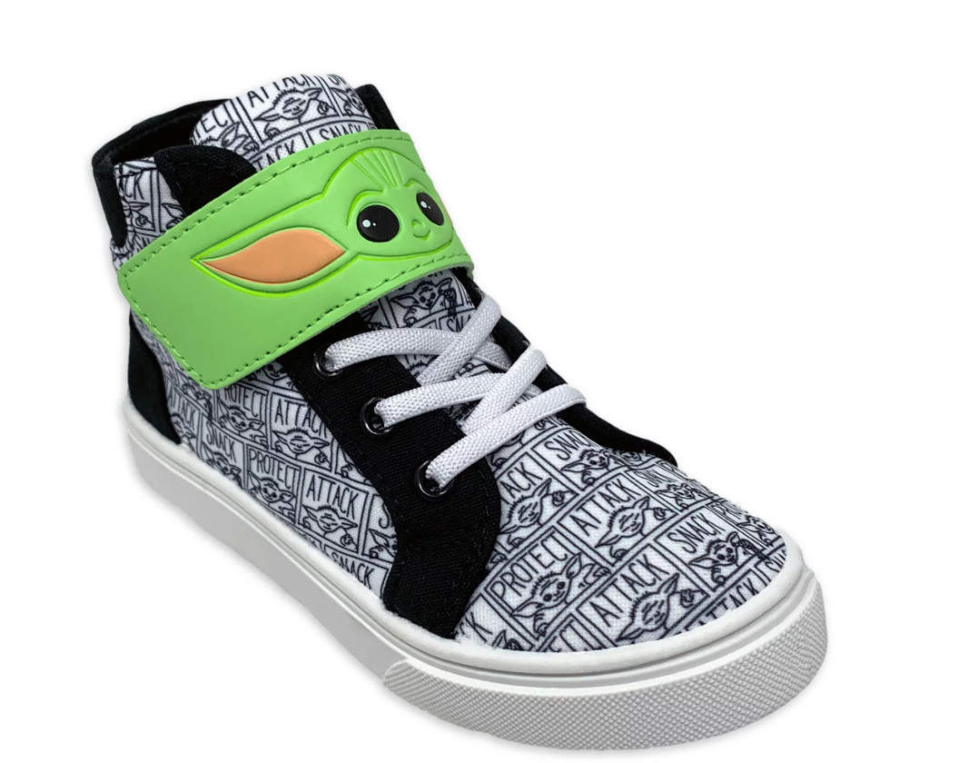 NWT Star Wars BABY YODA Mandalorian High Top Shoes TODDLER SZ 8 9 10 11 12 NWT