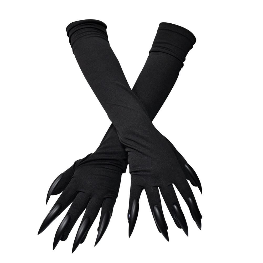 Halloween Claws Costume Monster Paws Gloves with Creepy Long Fingernail Props US