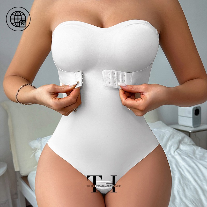 Ladies Bodysuit Adjustable Invisible Straps Anti-Slip Strip Tummy & Waist Shape