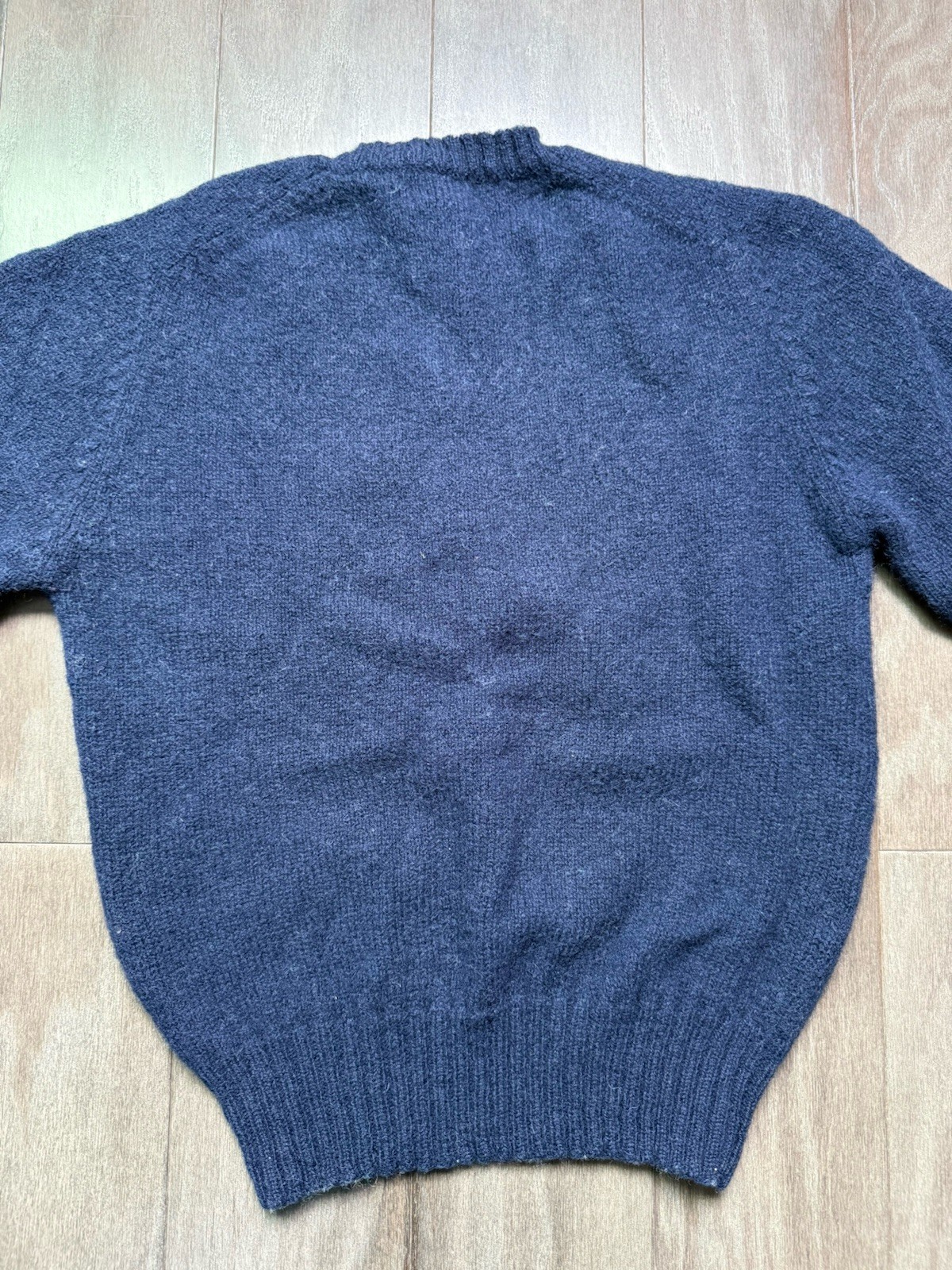 Women’s The Woolruch Woman 100% Wool Sweater Navy Blue Size Large
