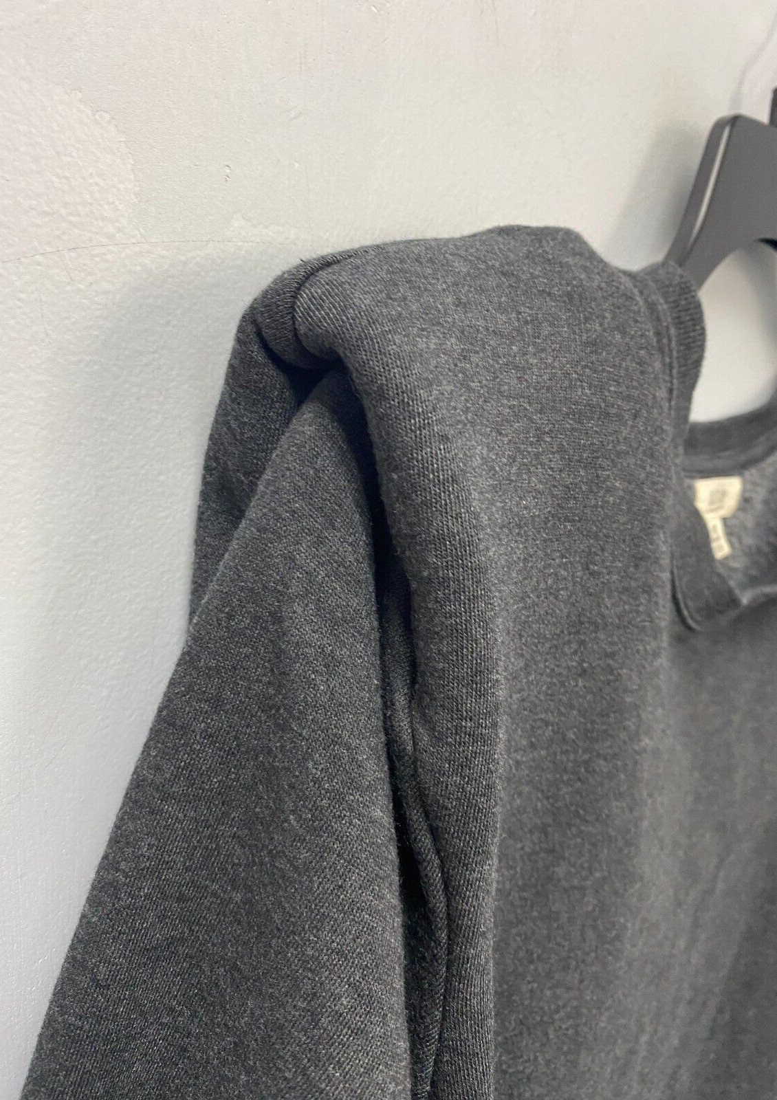 A.N.A Gray Long Sleeve Padded Shoulder Sweatshirt Women’s Sz 0X
