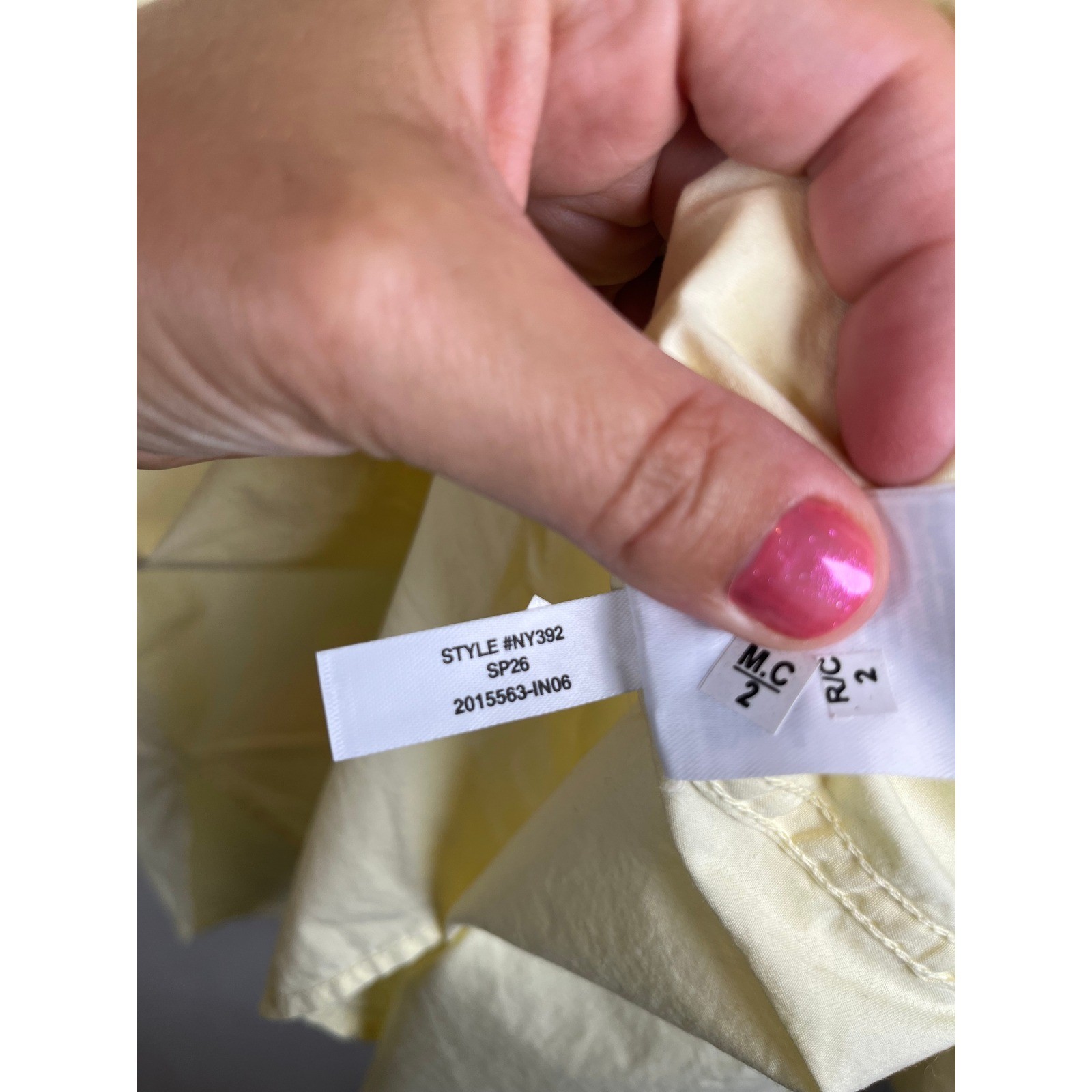 NWT Madewell The Easy Shirt in Poplin Sheer Pineapple Yellow XXS