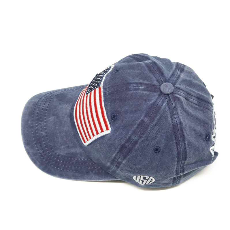 Blue American Flag USA Baseball Cap – Tactical Army Cotton Casual Hat