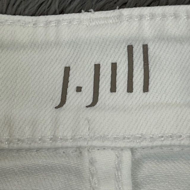 J.Jill Pants Womens 12 Crop Authentic Fit White Stretch 98% Cotton 2% Elastane