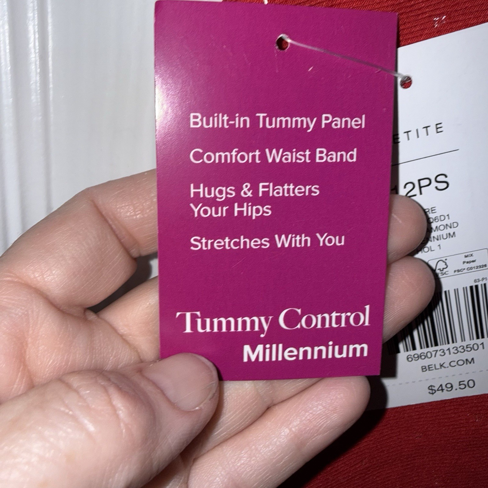 Kim Rogers Millenium Straight Women’s Size 12PS Red Pants New NWT