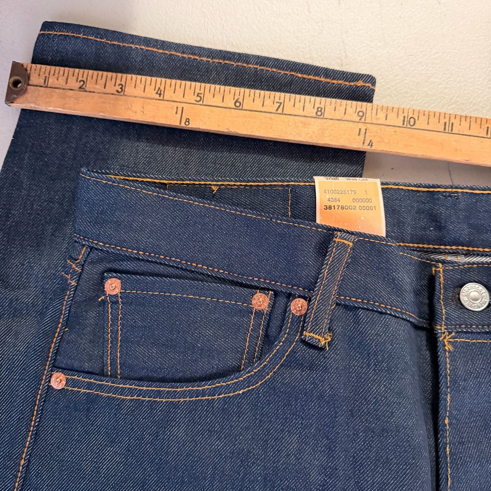 Levi’s 501 Original Shrink-To-Fit Straight Leg Jeans, Men’s Size 35×34