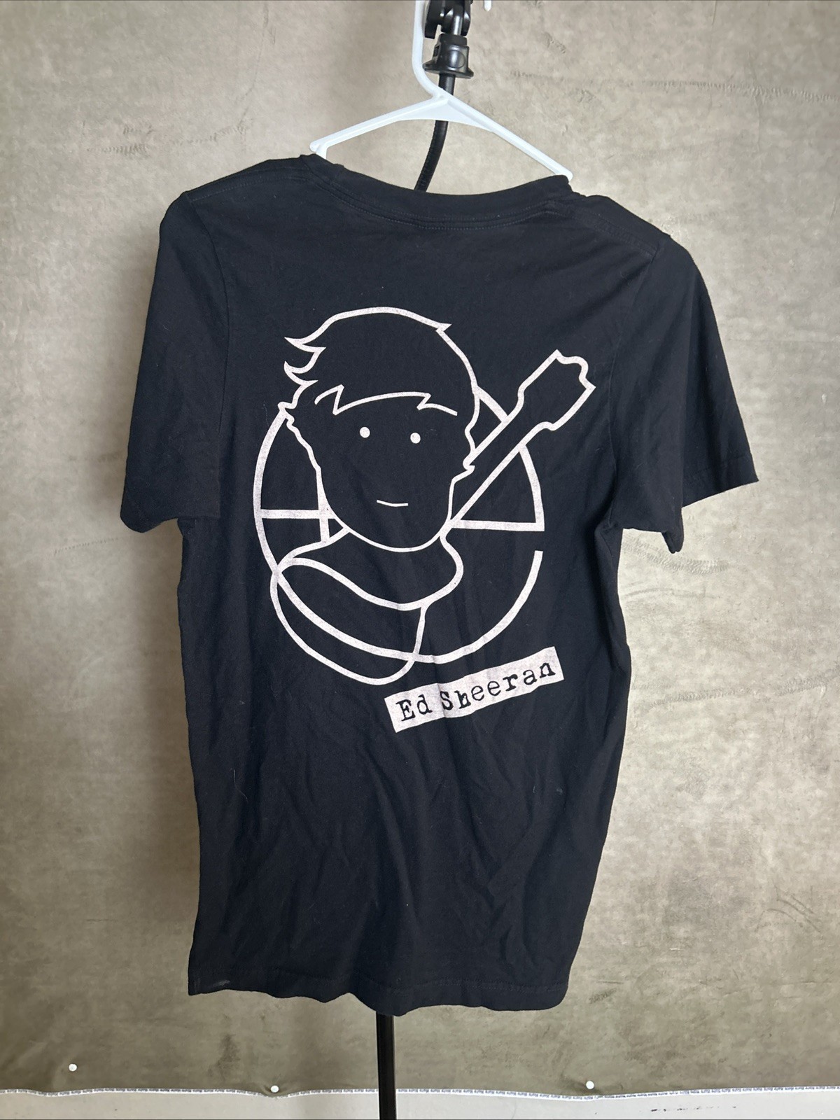 Ed Sheeran Graphic T-Shirt Black Size S