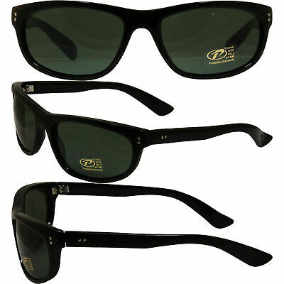 Dirty Harry Black with G 15 Grey Lens UV 400 Protection Sunglasses w Pouch