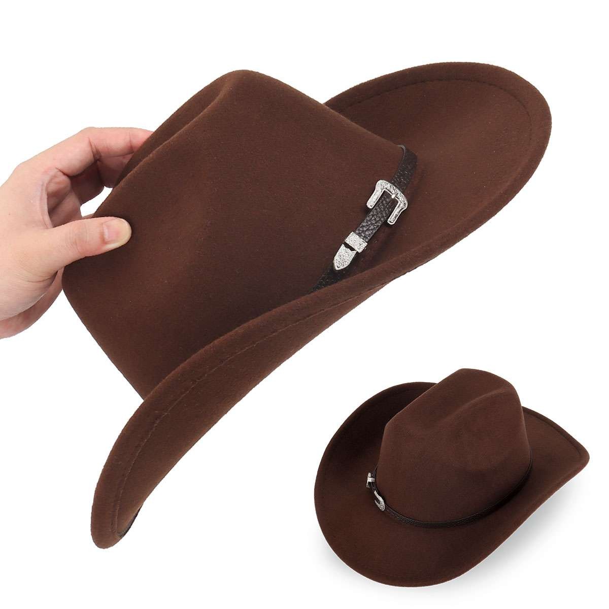 Cowboy Western Hat Women Men Vintage Style Cattleman Hat