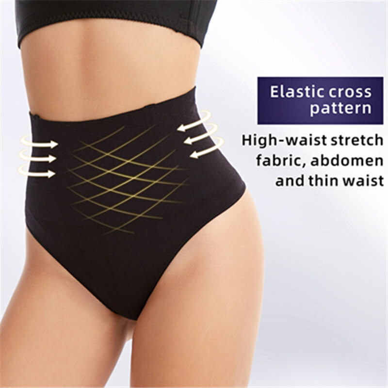 Women’s Shaping Thong Panties Tummy Control Shapewear High Waist Underwear Body