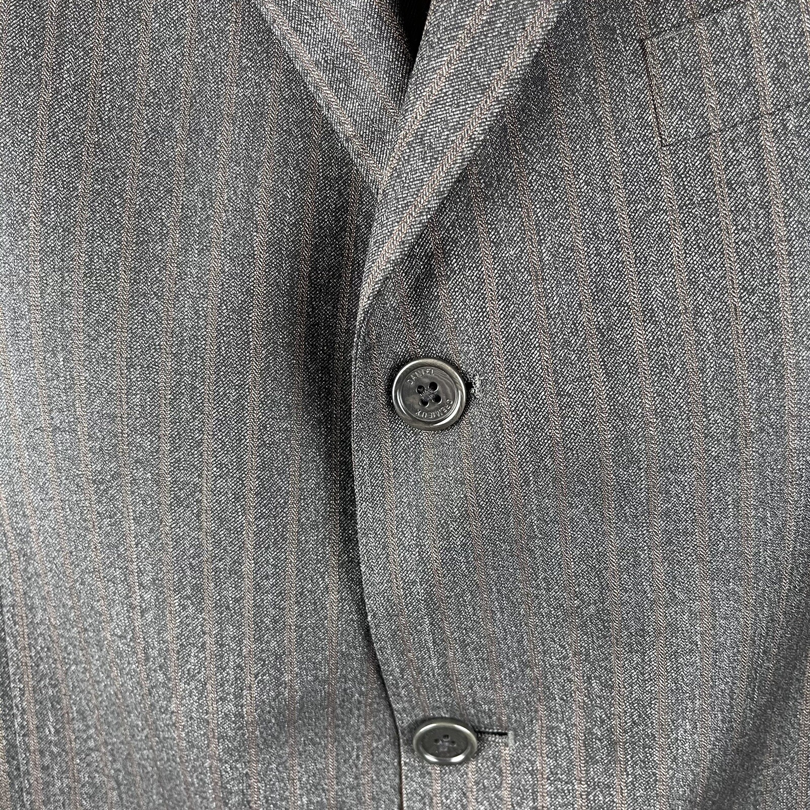 Loro Piana Cremieux Mens 42L Black Blazer Jacket 3 Button Front Single Vented