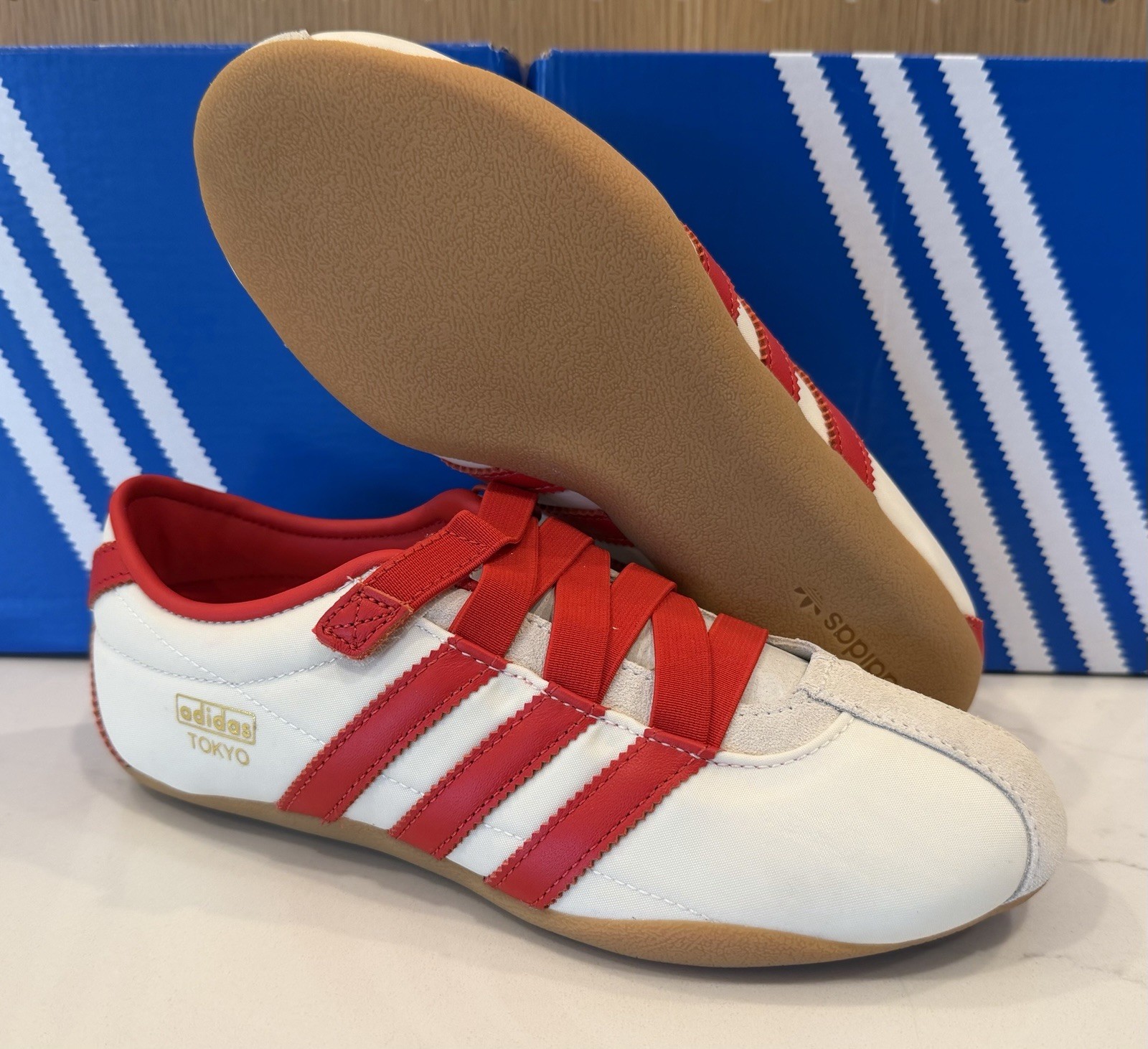 adidas Tokyo MJ Cream White Red [Size 5-10 Women] *FAST SHIP* IH3999