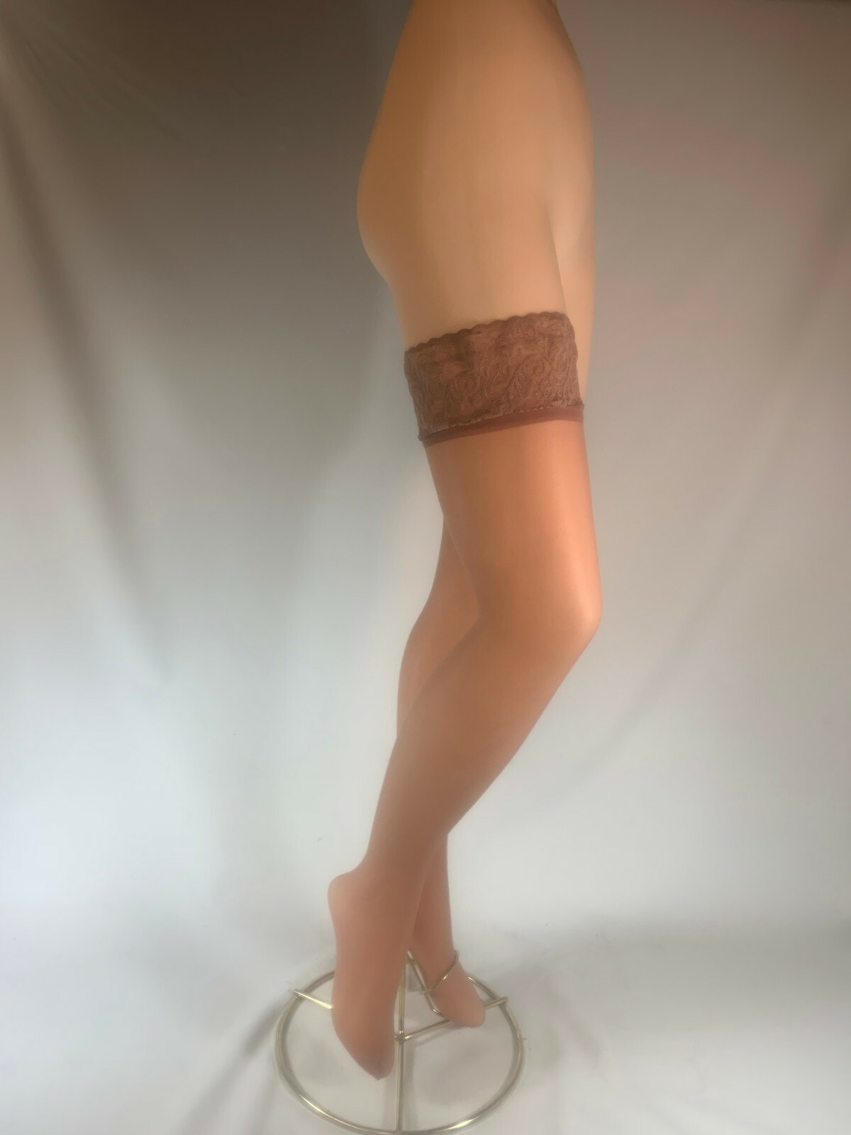 3 pr Sheer Thigh Highs with Lace Band – Queen Size – national mail order brand