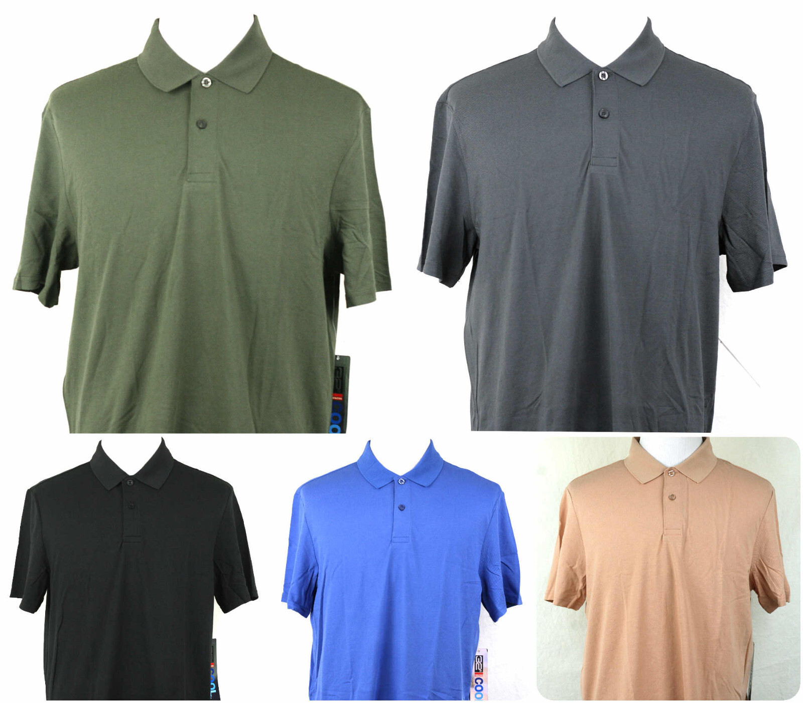 32 Degrees Cool Polo Shirt Relaxed Fit Short Sleeve S M L XL XXL