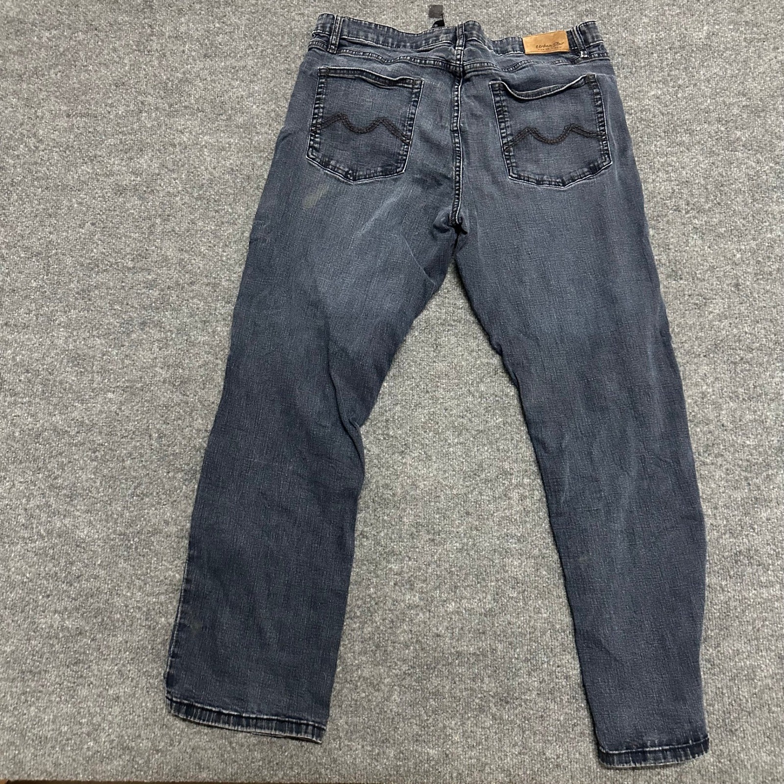 Urban Star Jeans Mens Size 40×32 Dark Wash Blue Straight Leg Denim Stretch