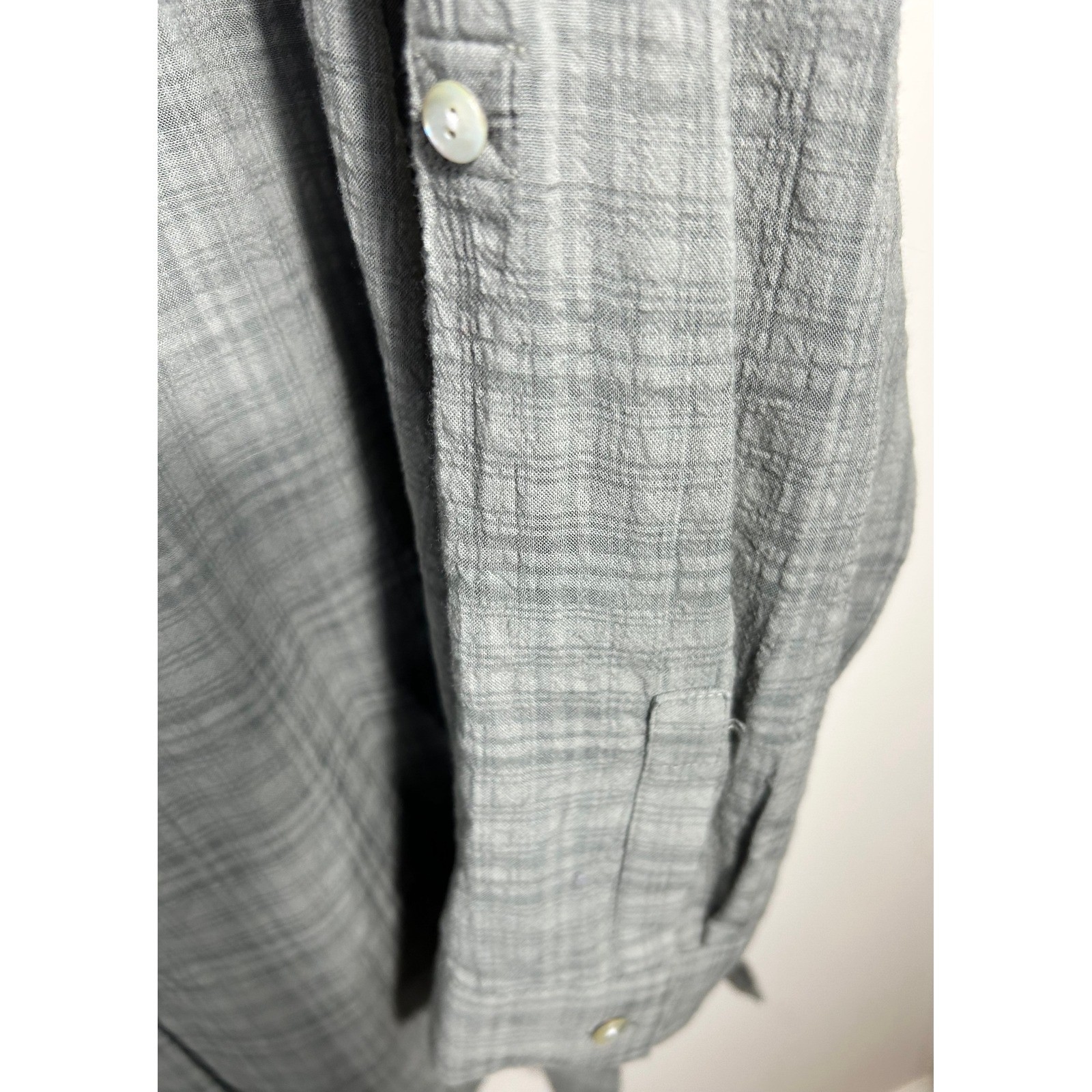 J Jill Caraway Plaid Button Down Tunic Shirt Women’s XLP Layering Lumber Jane