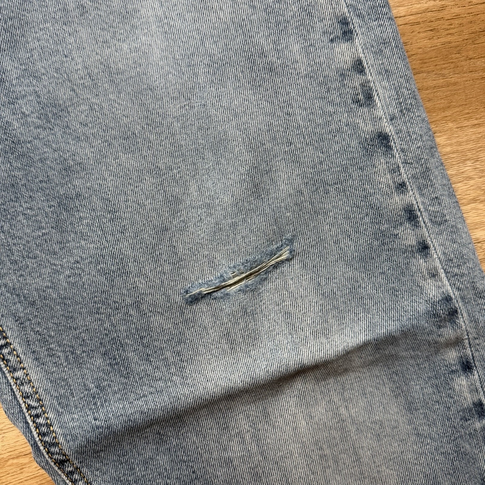 Diesel Larkee-Beex Jeans Men 31×30 Blue Regular Tapered Stone Wash Distressed