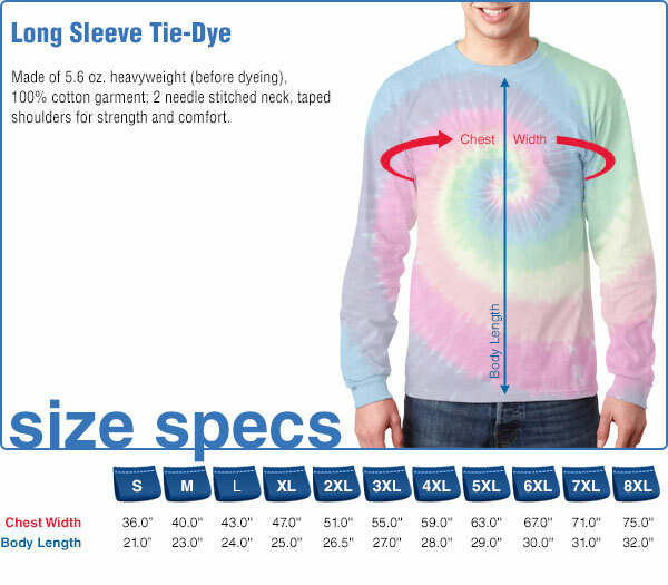 GRATEFUL DEAD-CELTIC MANDALA-TIE DYE LONG SLEEVE-2 SIDED T-SHIRT S-M-L-XL-XXL
