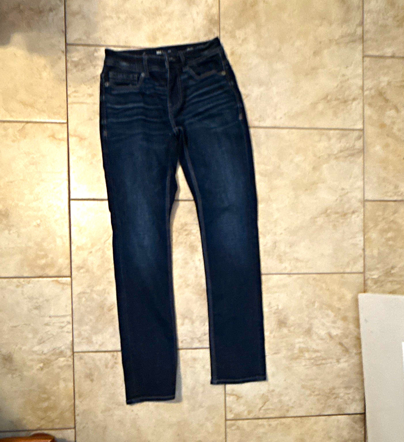 Buckle Black Men’s Blue Dark Wash Denim Jeans Cotton 5-Pocket Solid