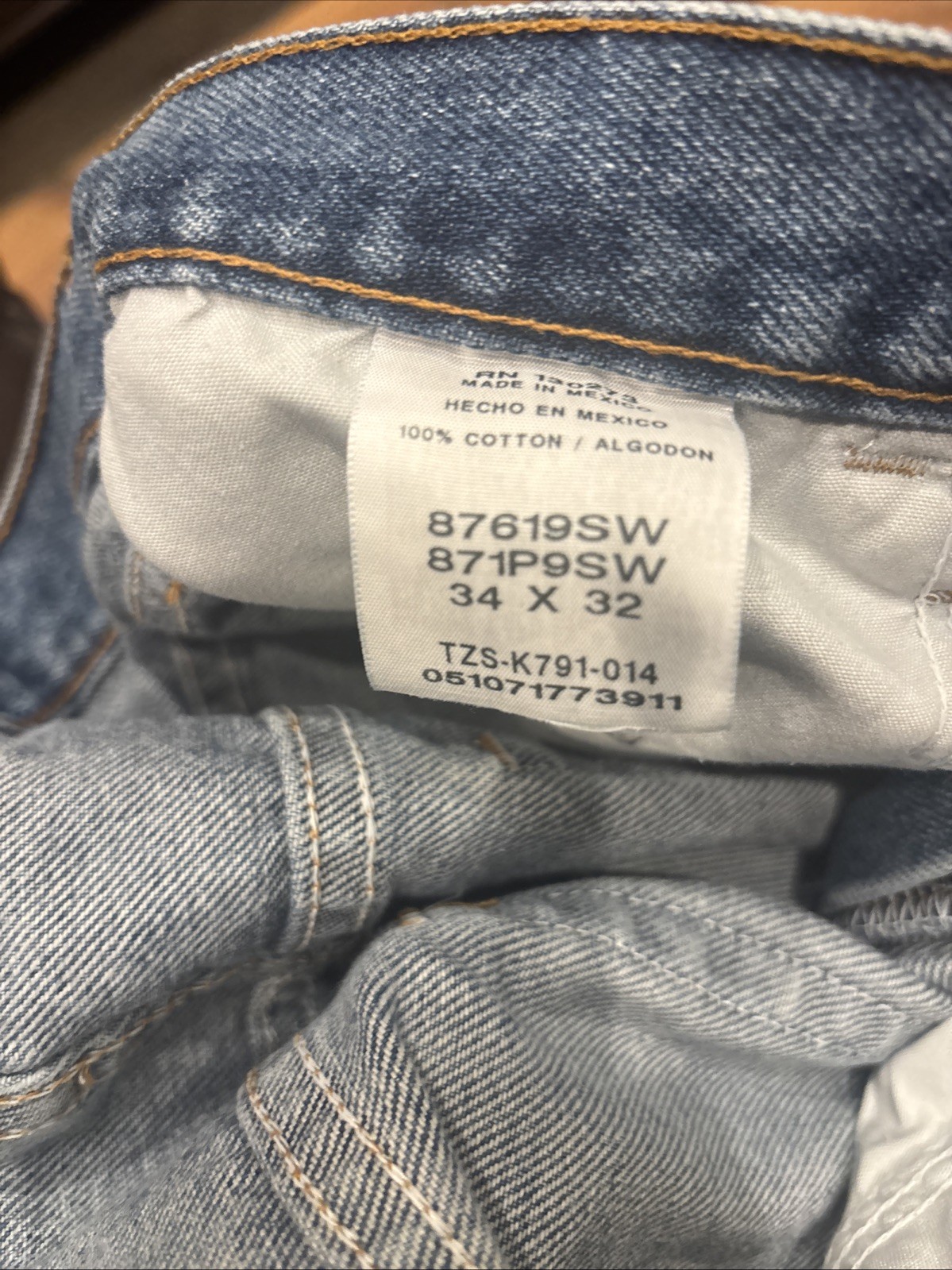 New Rustler by Wrangler Men’s Regular Fit Straight-Leg Jeans Size 34x32NWT