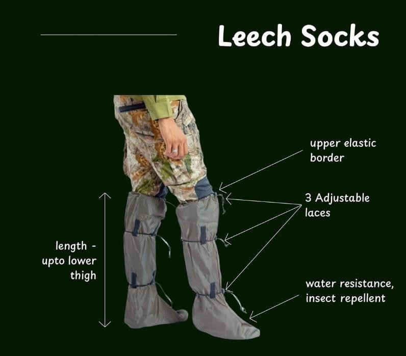 Anti-Leech Hiking Socks Outdoor Camping Protection | Durable & Reusable Footwear