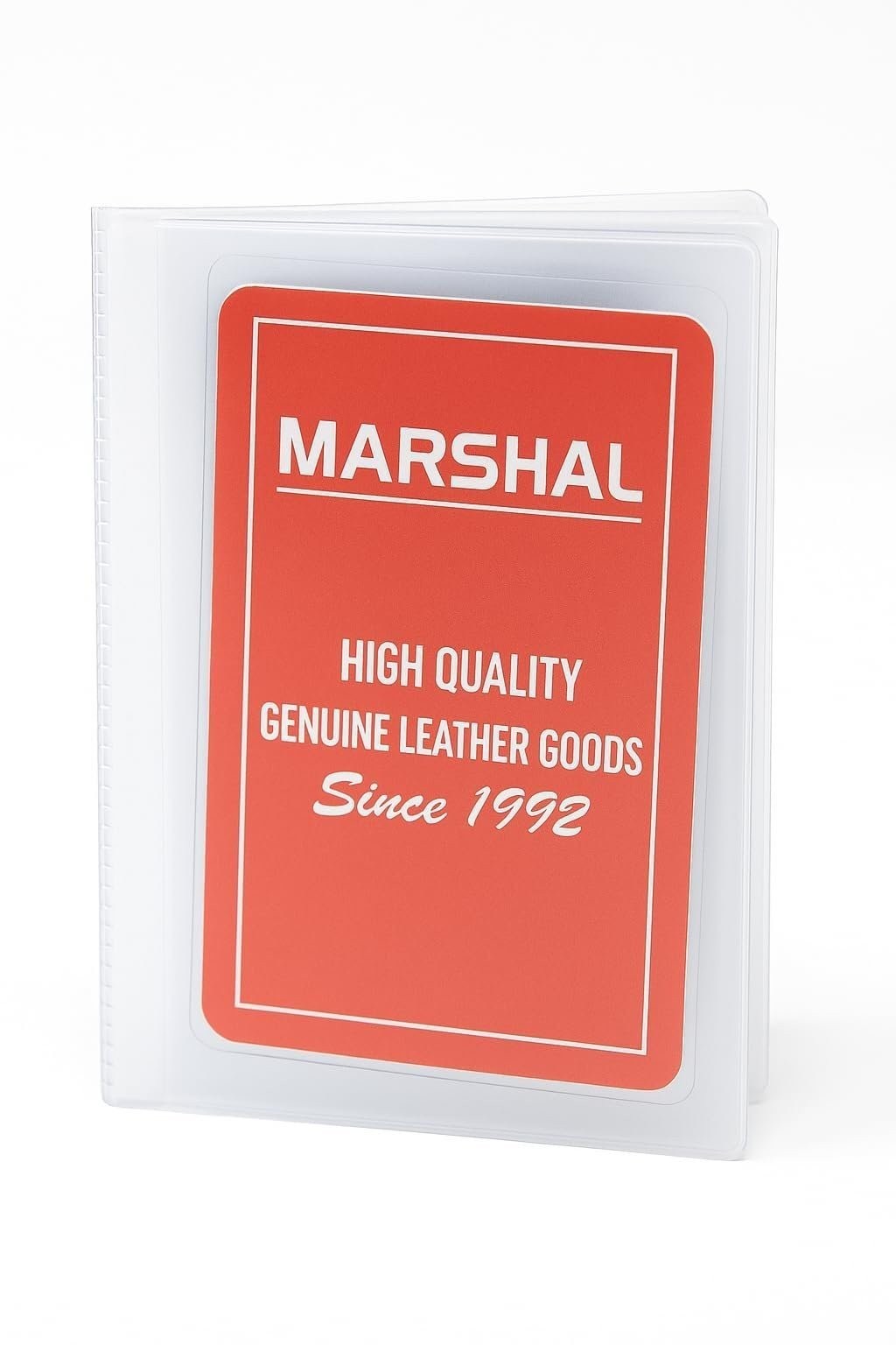 Marshal wallet Clear Plastic Vinyl Bookfold Wallet Picture Card Insert – 6…