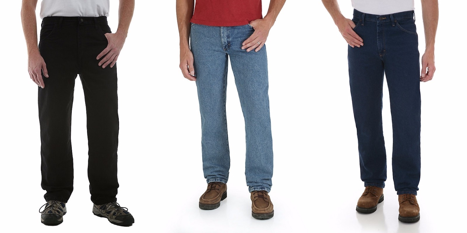 Rustler by Wrangler Men’s Regular Fit Straight-Leg Jeans All Sizes Cotton Denim