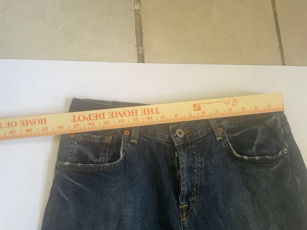 Lucky Brand Men’s Straight Fit Dark Wash Blue Denim Jeans Stretch 5-Pocket