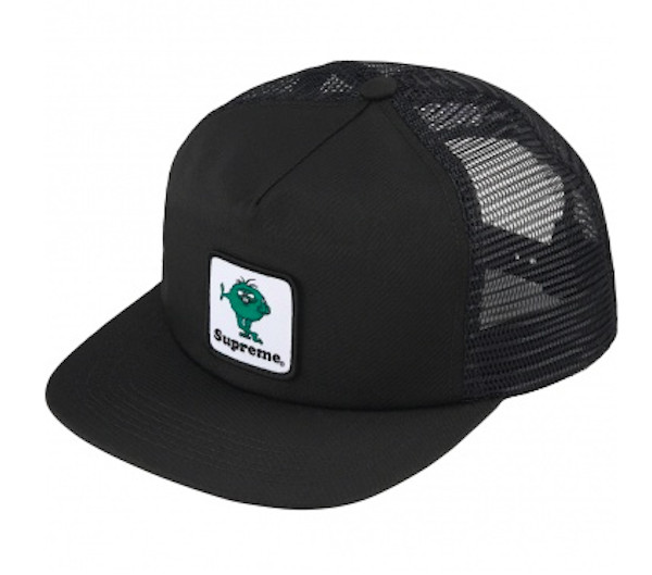 SUPREME FW23 CAMACHO MESH BACK 5-PANEL BLACK BROWN NAVY