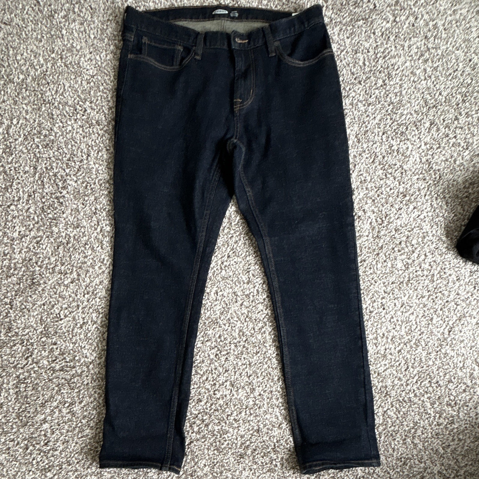 Old Navy Men’s Built-In Flex Skinny Fit Dark Wash Blue Denim Jeans 5-Pocket