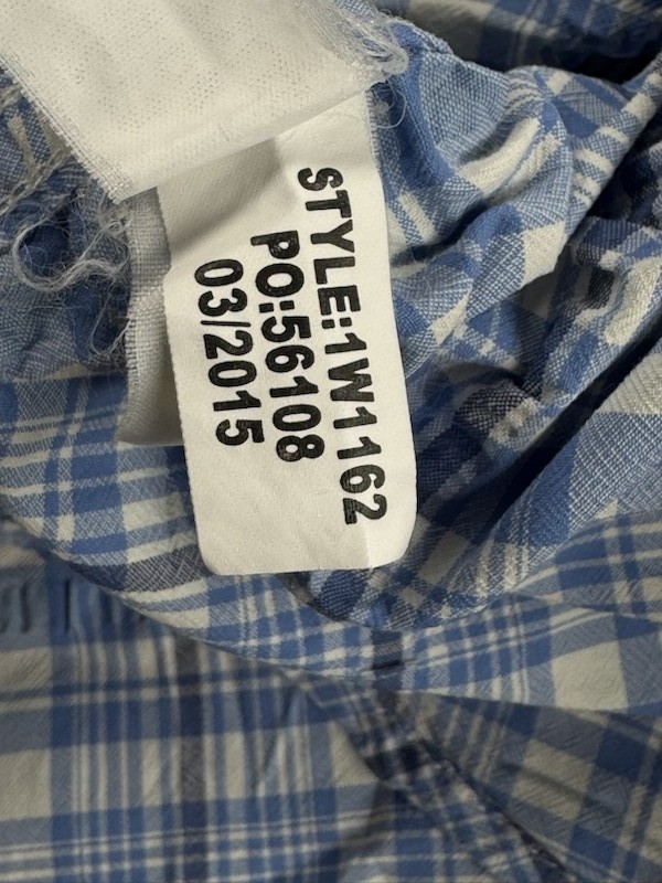 Vineyard Vines Short Sleeve XL Nylon Polyester Harbor Plaid Button-Down Blue