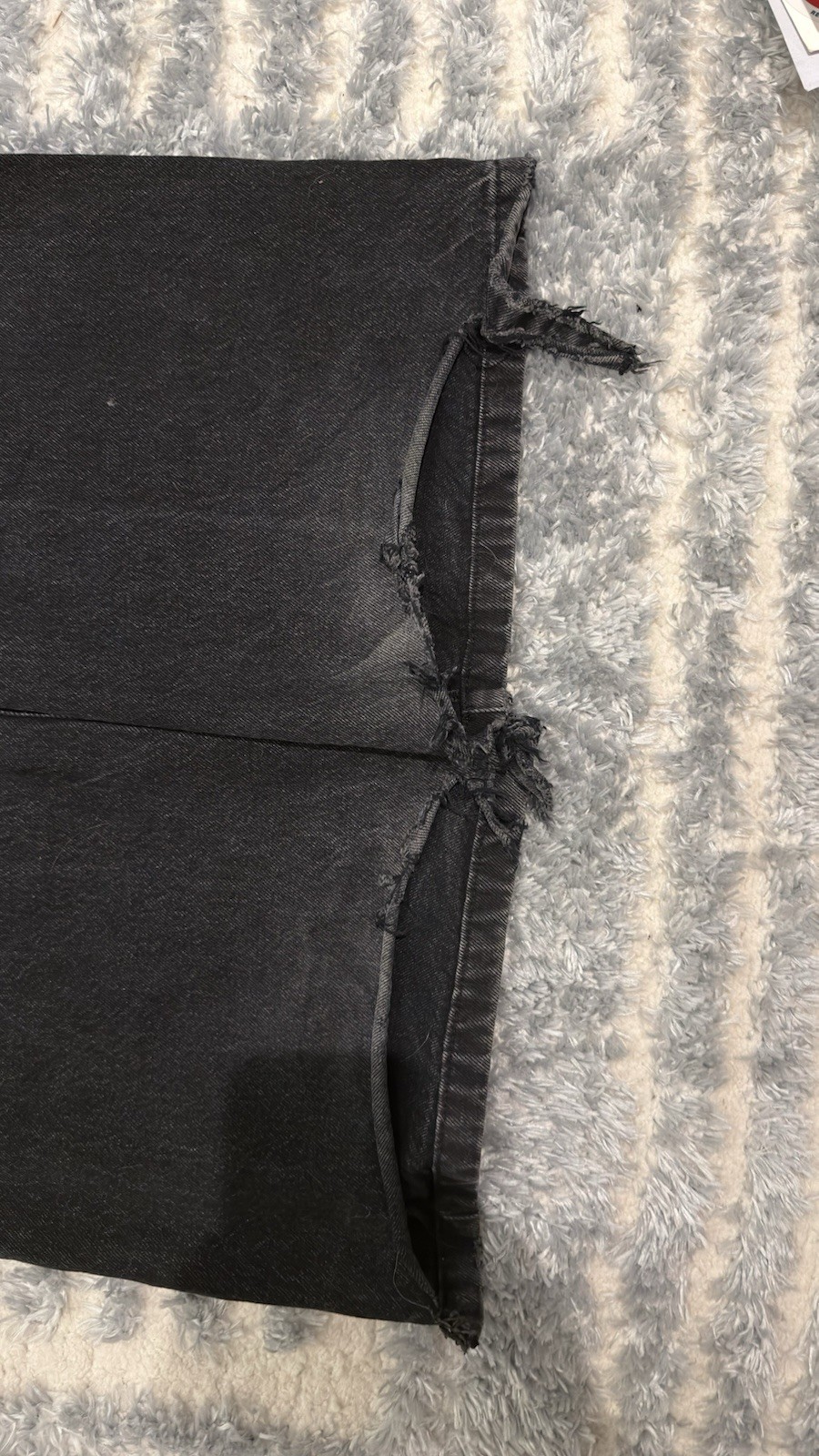 BAGGY.US Black Denim Wide-Leg Bootcut Jeans