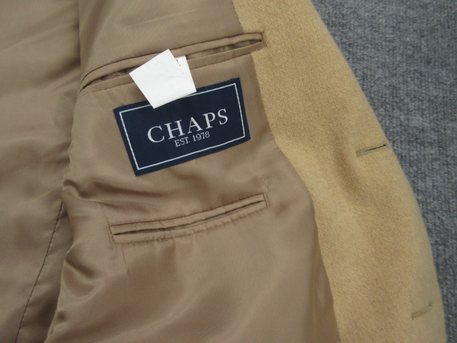Ralph Lauren Chaps Sport Jacket Mens 42R Brown Camel Hair Single Vented Adult