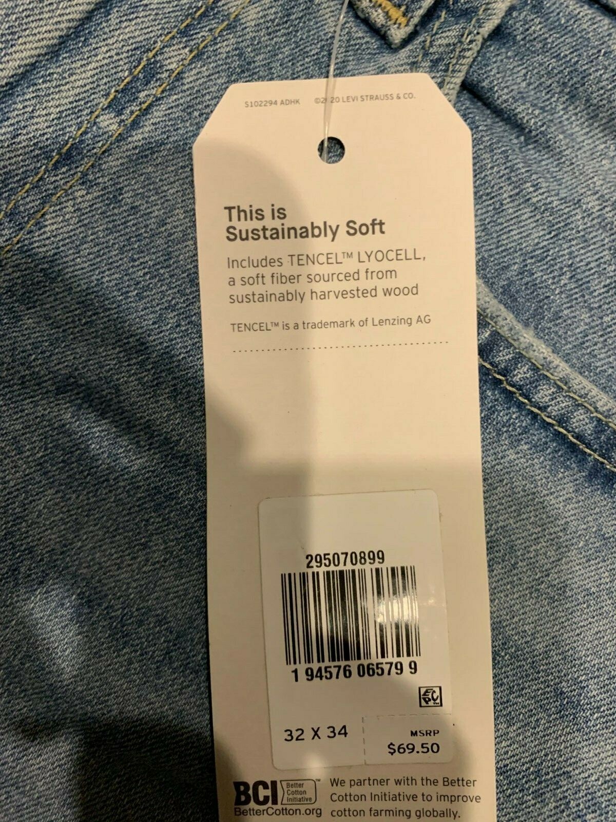 LEVI’S 502 REGULAR TAPER FIT FLEX STRETCH JEAN MENS SIZES RT$68.50 NWT 0899 B11