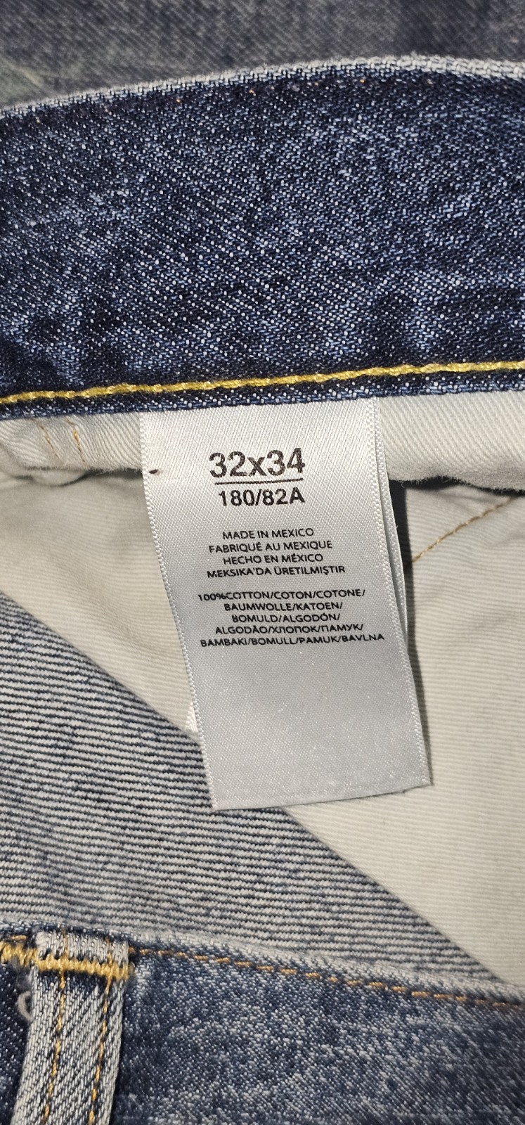 Polo Ralph Lauren The Sullivan Slim Paint Splatter Denim Jeans Blue Mens 32×34