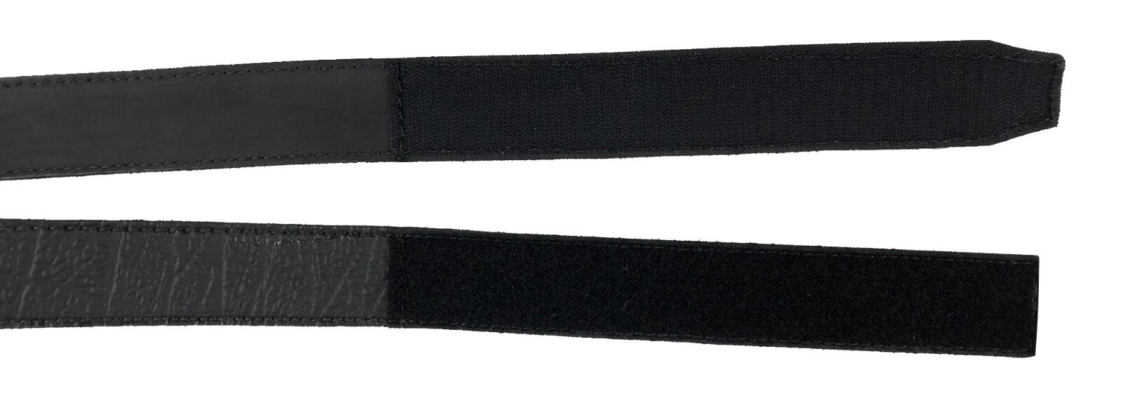 Real Buffalo Hide NO BUCKLE BELT Sporting Clays / Trap / Skeet 1 1/2″ Brn or Blk