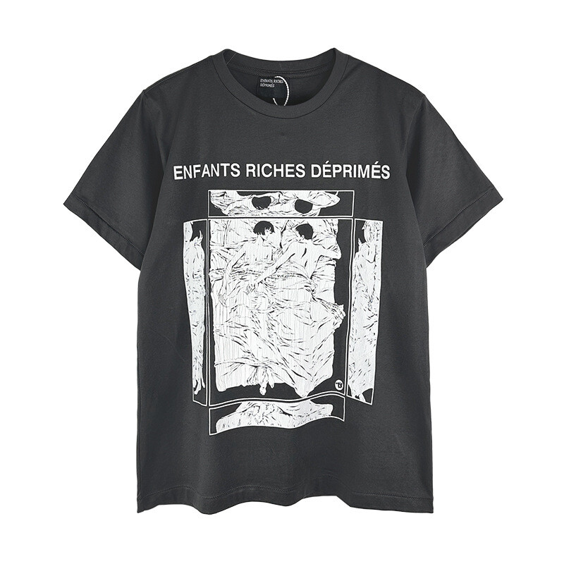Melancholy Richie Rich ERD Sketch Graffiti Loose Casual Short Sleeve T-Shirt