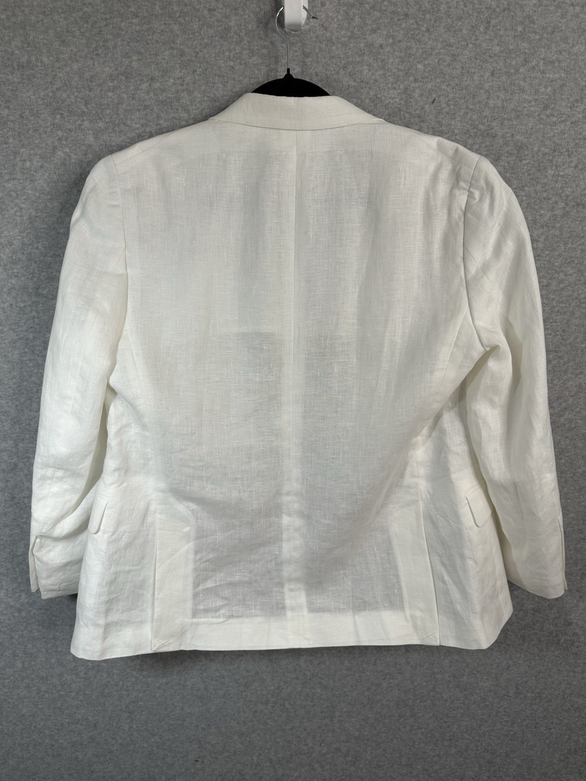 Nautica 100% Linen Blazer Mens 38S White Modern Fit Sport Coat