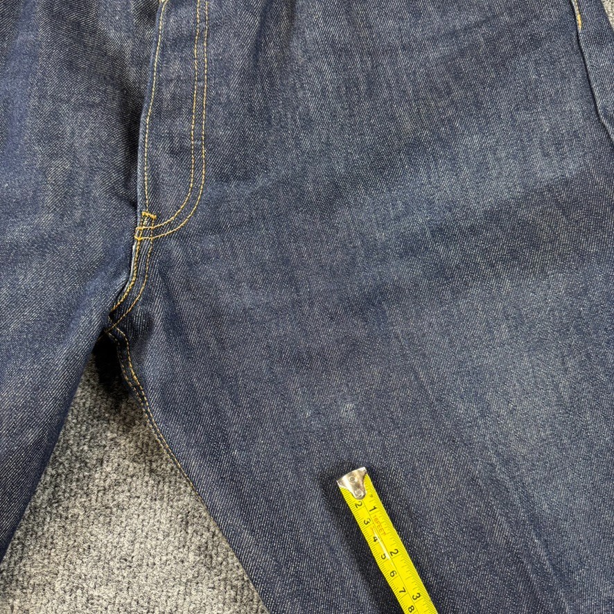 Levi’s 501 Jeans Mens 42×30 Blue Denim Straight Leg Button Fly Cowboy Workwear