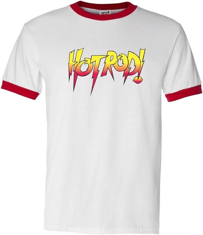 Men’s Rowdy Roddy Piper Hot Rod Wrestling White Adult T-Shirt